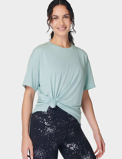 Sweaty Betty Soft Flow Studio T-Shirt - Muted Teal Blueimages5- The Sports Edit