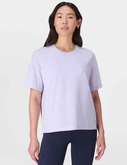 Sweaty Betty Soft Flow Studio T-Shirt - Heather Purpleimages1- The Sports Edit