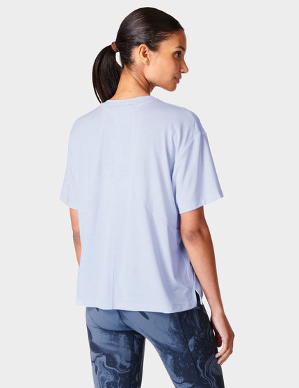 Sweaty Betty Soft Flow Studio T-Shirt - Salt Blueimages2- The Sports Edit