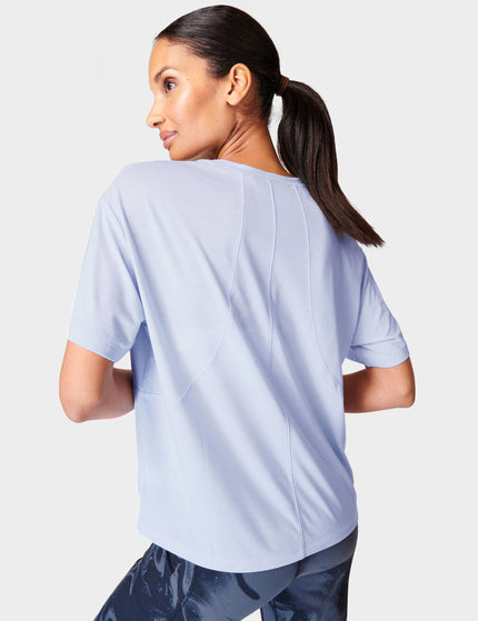 Sweaty Betty Soft Flow Studio T-Shirt - Salt Blueimages3- The Sports Edit