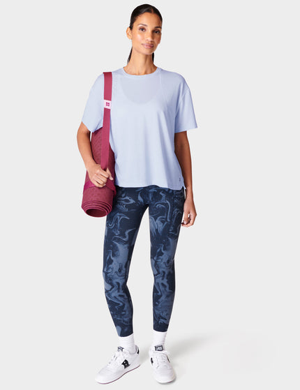 Sweaty Betty Soft Flow Studio T-Shirt - Salt Blueimages6- The Sports Edit