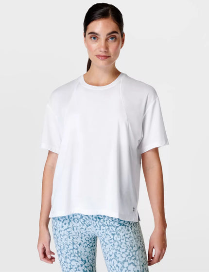 Sweaty Betty Soft Flow Studio T-Shirt - Whiteimages1- The Sports Edit