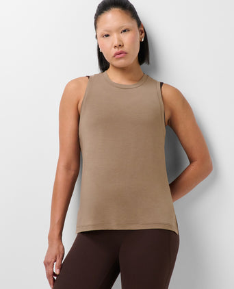 Soft Flow Studio Tank Top - Utility Brown