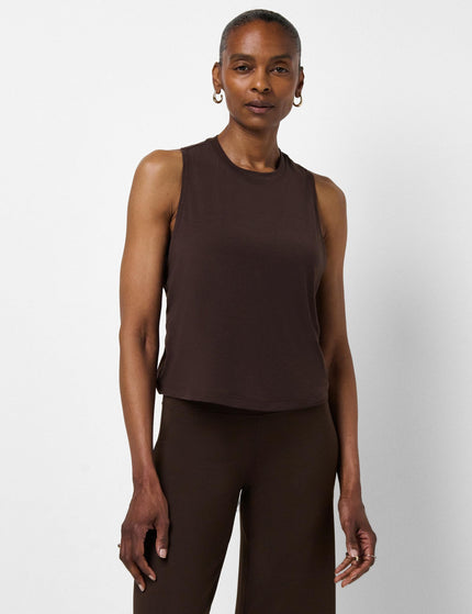 Sweaty Betty Soft Flow Studio Twist Back Vest - Espresso Brownimages1- The Sports Edit