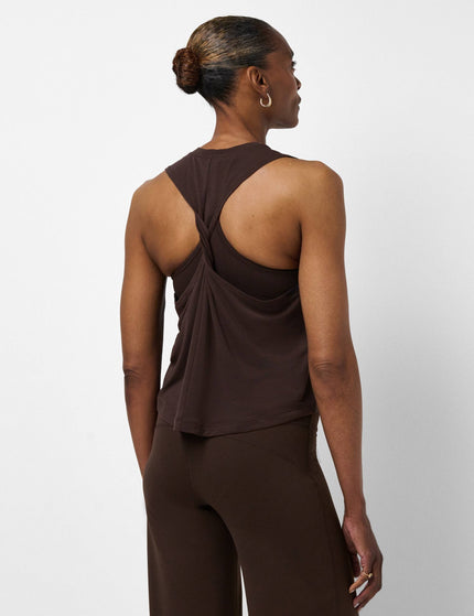 Sweaty Betty Soft Flow Studio Twist Back Vest - Espresso Brownimages2- The Sports Edit