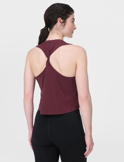 Sweaty Betty Soft Flow Studio Twist Back Vest - Garnet Redimages2- The Sports Edit