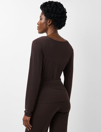 Sweaty Betty Soft Flow Studio Wear Your Way Long Sleeve Top - Espresso Brownimages2- The Sports Edit
