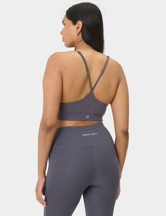 Soft Ribbed Bra - Nebula Blue