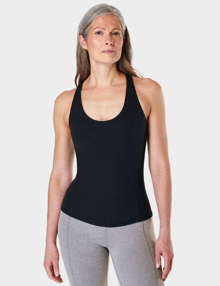 Sweaty Betty Soft Sculpt Sleek Racerback Tank - Blackimages1- The Sports Edit