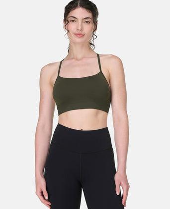 Spirit Restored Yoga Bra - Nori Green