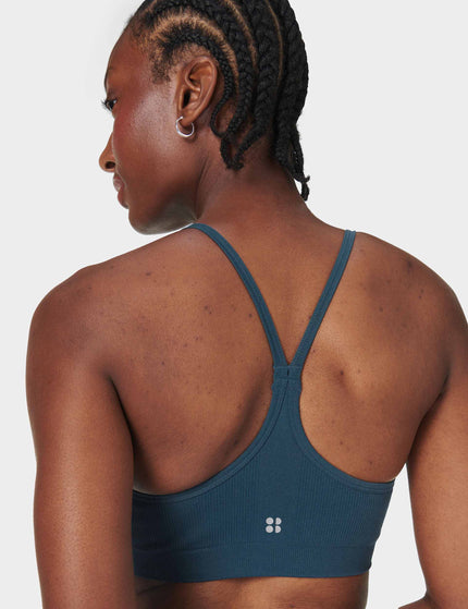 Sweaty Betty Spirit Restored Yoga Bra - Subdued Blueimages4- The Sports Edit