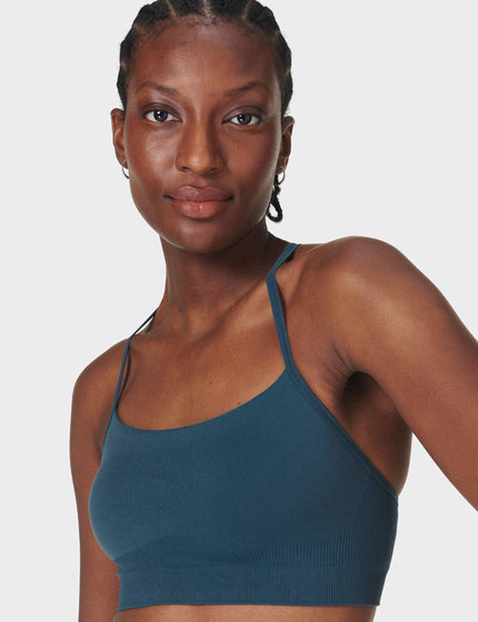 Sweaty Betty Spirit Restored Yoga Bra - Subdued Blueimages3- The Sports Edit