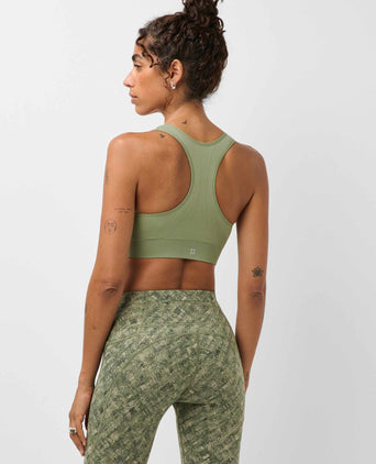 Stamina Seamless Sports Bra - Bracken Green