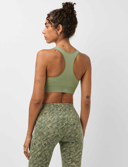 Sweaty Betty Stamina Seamless Sports Bra - Bracken Greenimages2- The Sports Edit