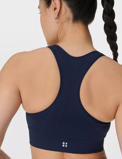 Sweaty Betty Stamina Seamless Sports Bra - Navy Blueimages4- The Sports Edit