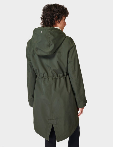 Sweaty Betty Stride Waterproof Parka - Dark Forest Greenimages2- The Sports Edit