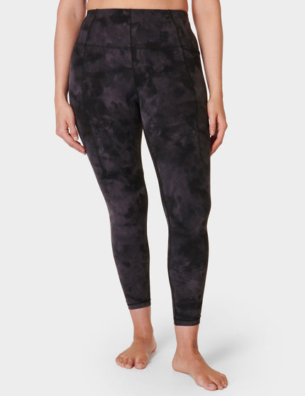 Sweaty Betty Super Soft 7/8 Yoga Leggings - Black Spray Dye Printimages1- The Sports Edit