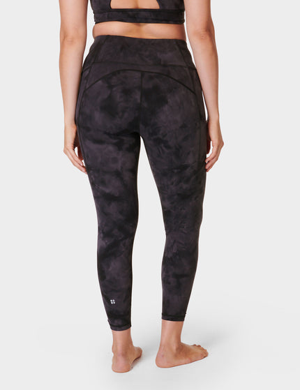 Sweaty Betty Super Soft 7/8 Yoga Leggings - Black Spray Dye Printimages2- The Sports Edit