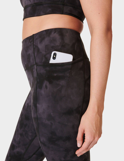 Sweaty Betty Super Soft 7/8 Yoga Leggings - Black Spray Dye Printimages5- The Sports Edit