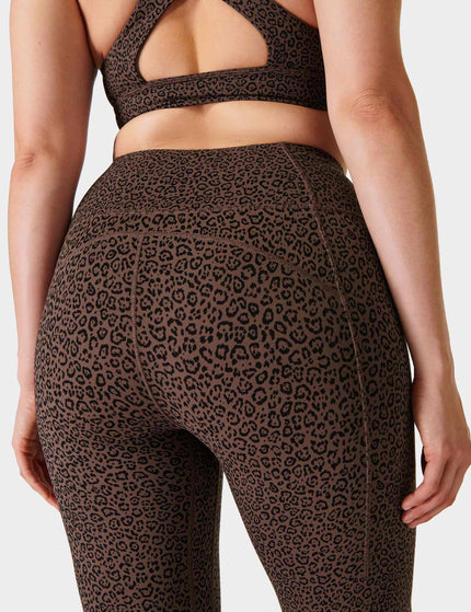 Sweaty Betty Super Soft 7/8 Yoga Leggings - Brown Leopard Marking Printimages5- The Sports Edit