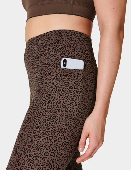 Sweaty Betty Super Soft 7/8 Yoga Leggings - Brown Leopard Marking Printimages4- The Sports Edit