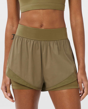 Tempo Run Shorts - Khaki Brown