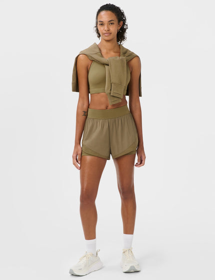 Sweaty Betty Tempo Run Shorts - Khaki Brownimages7- The Sports Edit