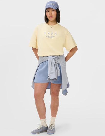 Sweaty Betty Tennis Graphic T-Shirt - Blue Tennis Ladies Printimages6- The Sports Edit