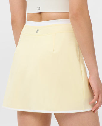 Tennis Skort - Butterscotch Yellow/White