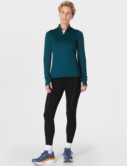 Sweaty Betty Therma Boost Running Half Zip - Deep Greenimages6- The Sports Edit