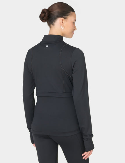 Sweaty Betty Therma Half Zip Midlayer - Blackimages2- The Sports Edit