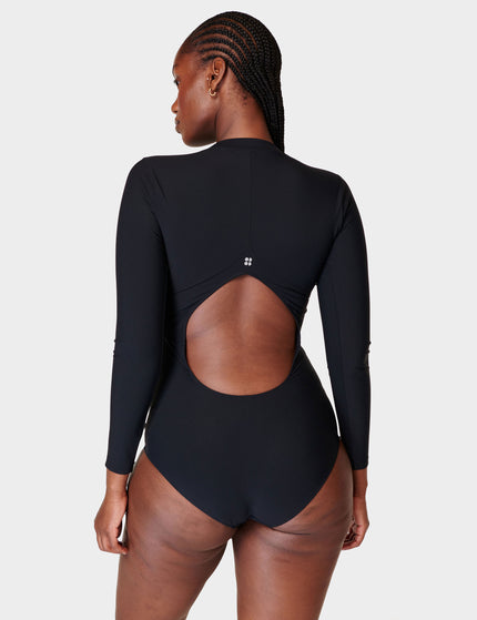 Sweaty Betty Tidal Xtra Life Long Sleeve Swimsuit - Black Aimages2- The Sports Edit