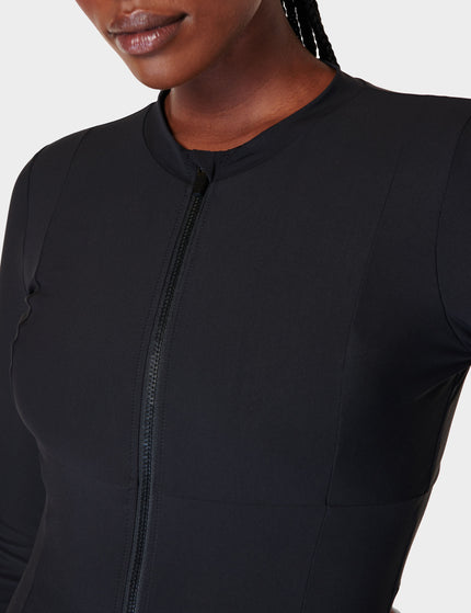 Sweaty Betty Tidal Xtra Life Long Sleeve Swimsuit - Black Aimages3- The Sports Edit