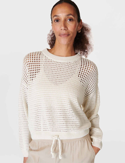 Sweaty Betty Tides High Open Weave Jumper - Lily Whiteimages3- The Sports Edit