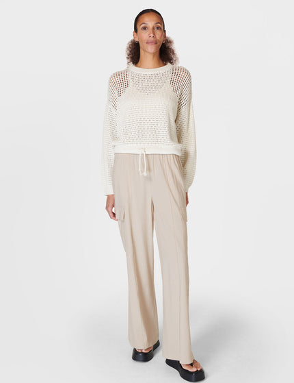 Sweaty Betty Tides High Open Weave Jumper - Lily Whiteimages7- The Sports Edit