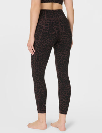 Ultimate Studio 7/8 Leggings - Brown Leopard Skin Print
