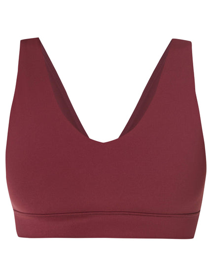 Sweaty Betty Ultimate Studio Voop Bra - Garnet Redimages8- The Sports Edit