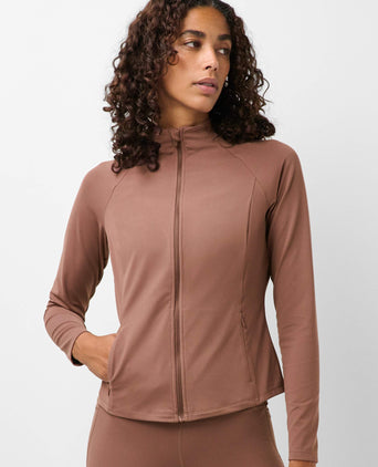 Ultimate Studio Zip Up - Chestnut Brown