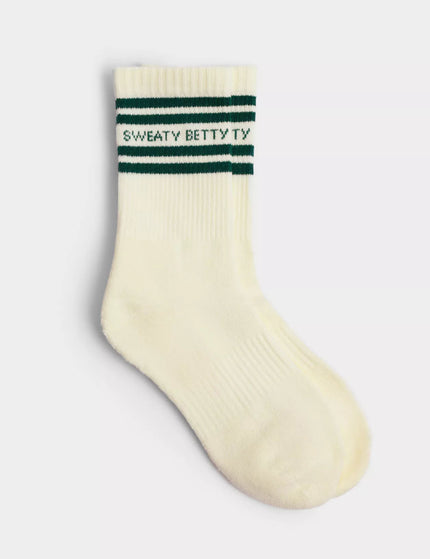 Sweaty Betty Varsity Slogan Socks - Retro Greenimages1- The Sports Edit