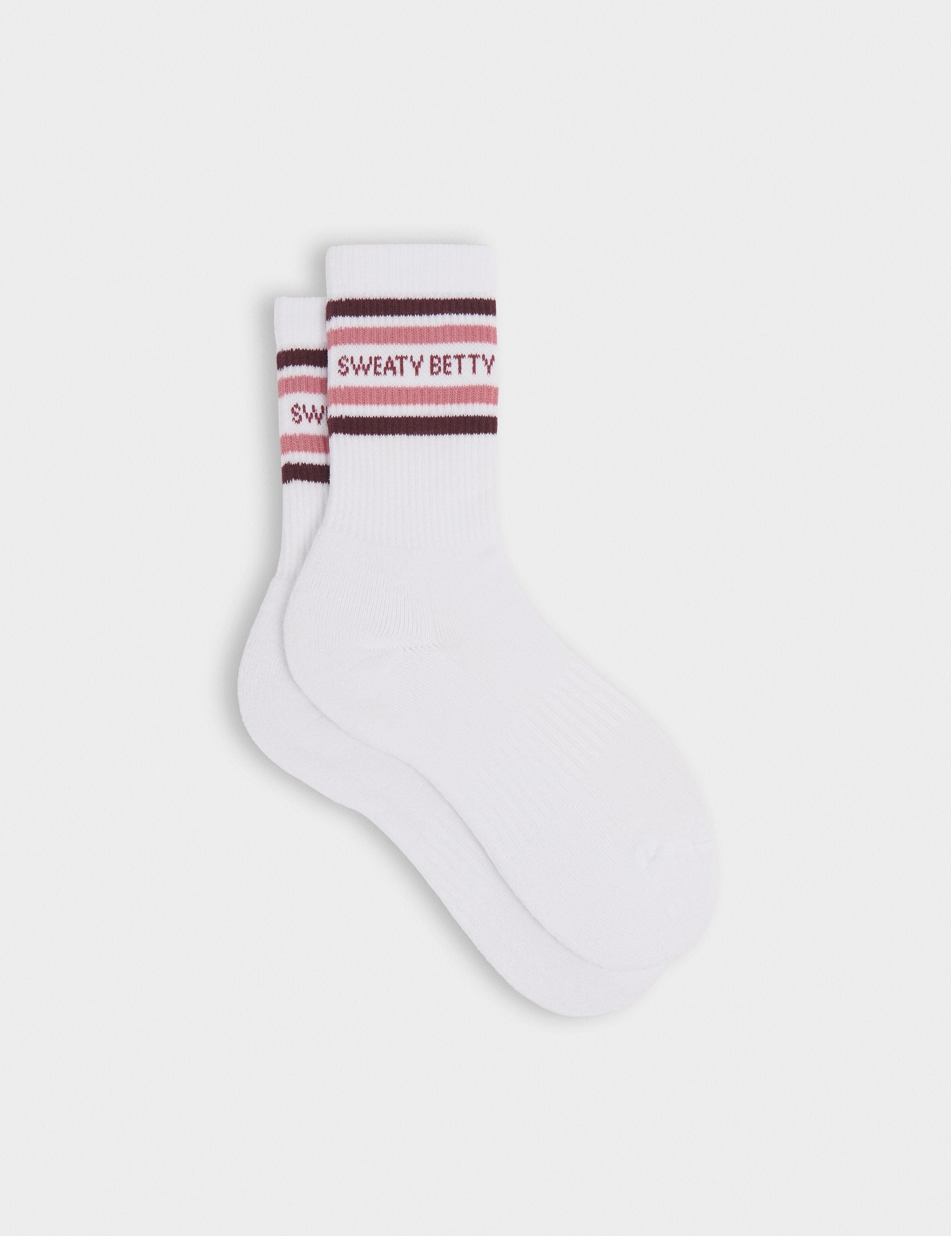 Varsity Slogan Socks Melrose Pink
