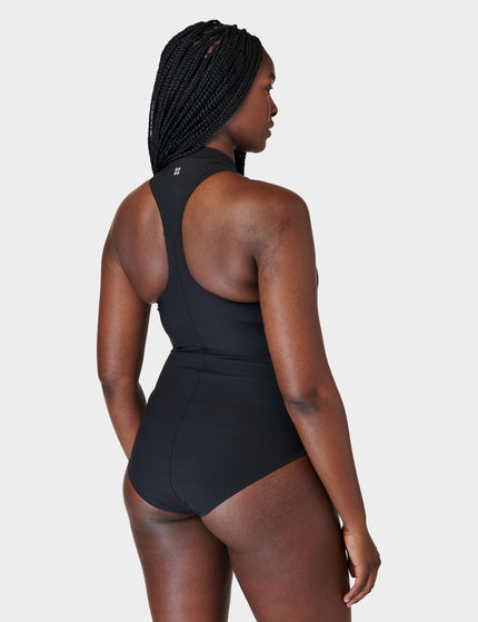 Sweaty Betty Vista Xtra Life High Neck Swimsuit - Black Aimages2- The Sports Edit