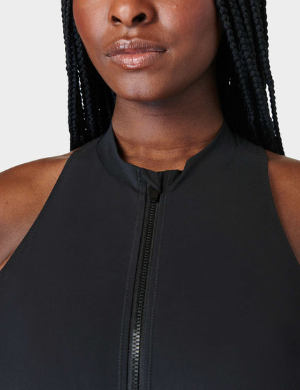 Sweaty Betty Vista Xtra Life High Neck Swimsuit - Black Aimages3- The Sports Edit