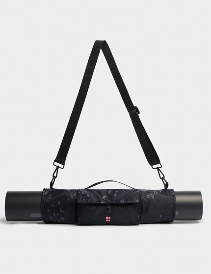 Sweaty Betty Yoga Mat Carry Bag - Black Luxe Leopard Printimages3- The Sports Edit