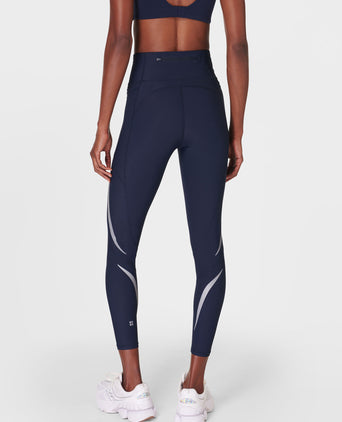 Zero Gravity 7/8 Illuminate Running Tight - Navy Blue