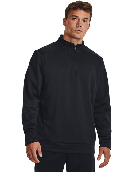 Under Armour Armour Fleece 1/4 Zip - Black/Blackimages1- The Sports Edit