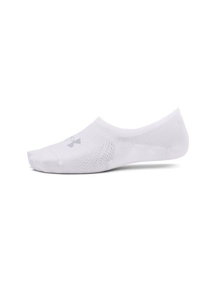 Under Armour Breathe Lite Ultra 3-Pack Low Liner Socks - White/Mod Greyimages2- The Sports Edit