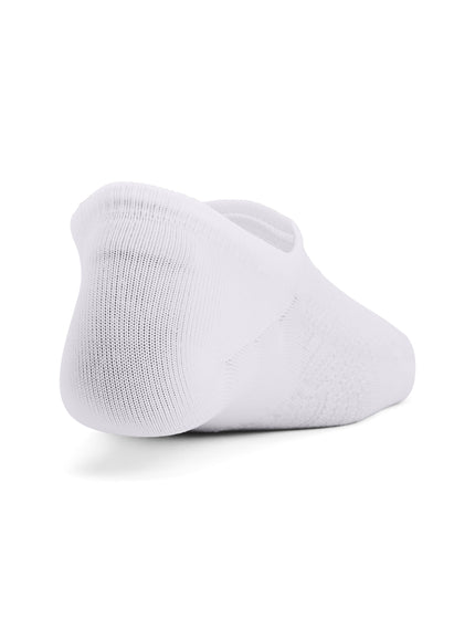 Under Armour Breathe Lite Ultra 3-Pack Low Liner Socks - White/Mod Greyimages3- The Sports Edit