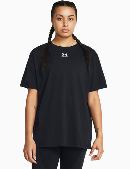 Under Armour Campus Oversize Short Sleeve - Black/Whiteimages1- The Sports Edit