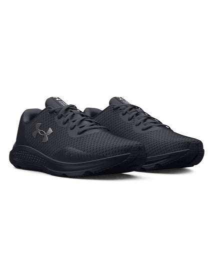 Under Armour Charged Pursuit 3 Running Shoes - Black/Metallic Silverimages2- The Sports Edit