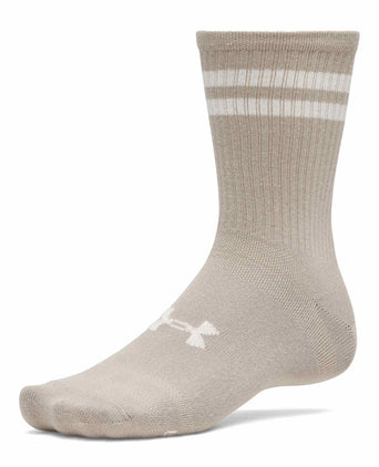 Essential 6-Pack Crew Socks - Timberwolf Taupe/White/Stone